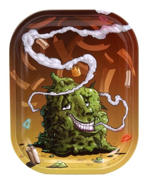 Dreh-Tablett - Rolling Tray, MINI, "Beuz - Buds" Maße: ca. 18x14x1,5cm